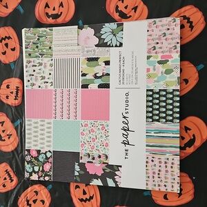The Paper Studio Cactus Makes Perfect Scrapbook Paper